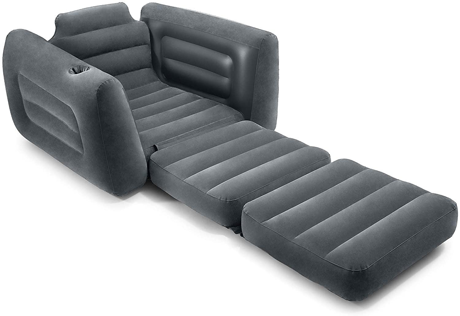 Intex -Pull-Out Inflatable Chair Grey