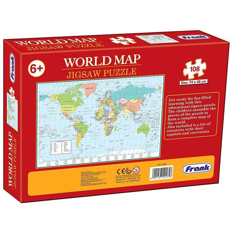 Frank World Map Jigsaw Puzzle