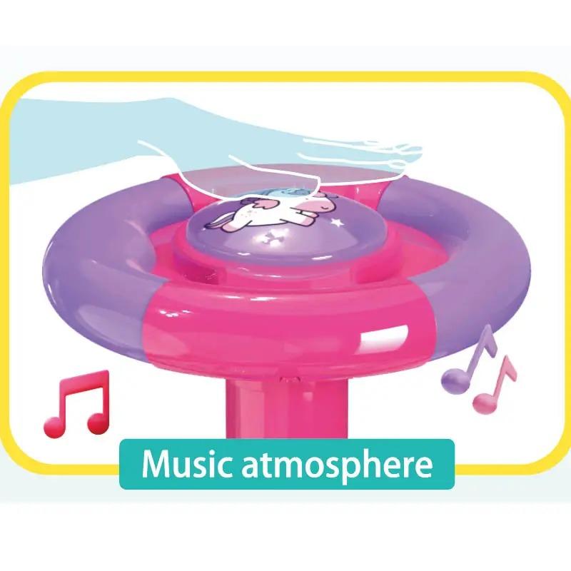 Unicorn Sit and Spin Toy With Led And Music - Pink