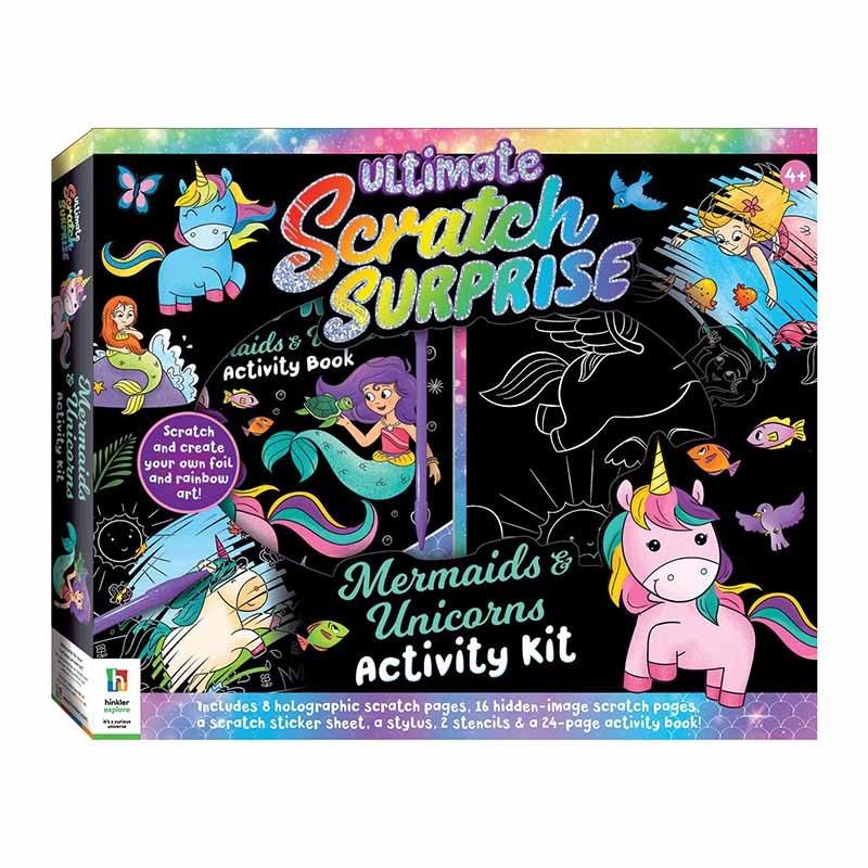 Hinkler Ultimate Scratch Surprise Mermaids & Unicorns Activity Kit