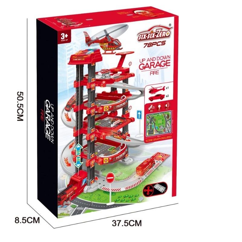Up and Down Garage Fire Playset - 82pcs