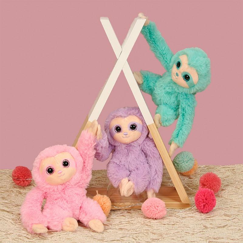Gipsy Plush Adorable Sloth 16 cm - Multi Color 1 Pc