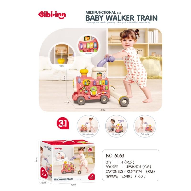 بيبي ان - قطار بيبي إن ستيم للأطفال 3 في 1