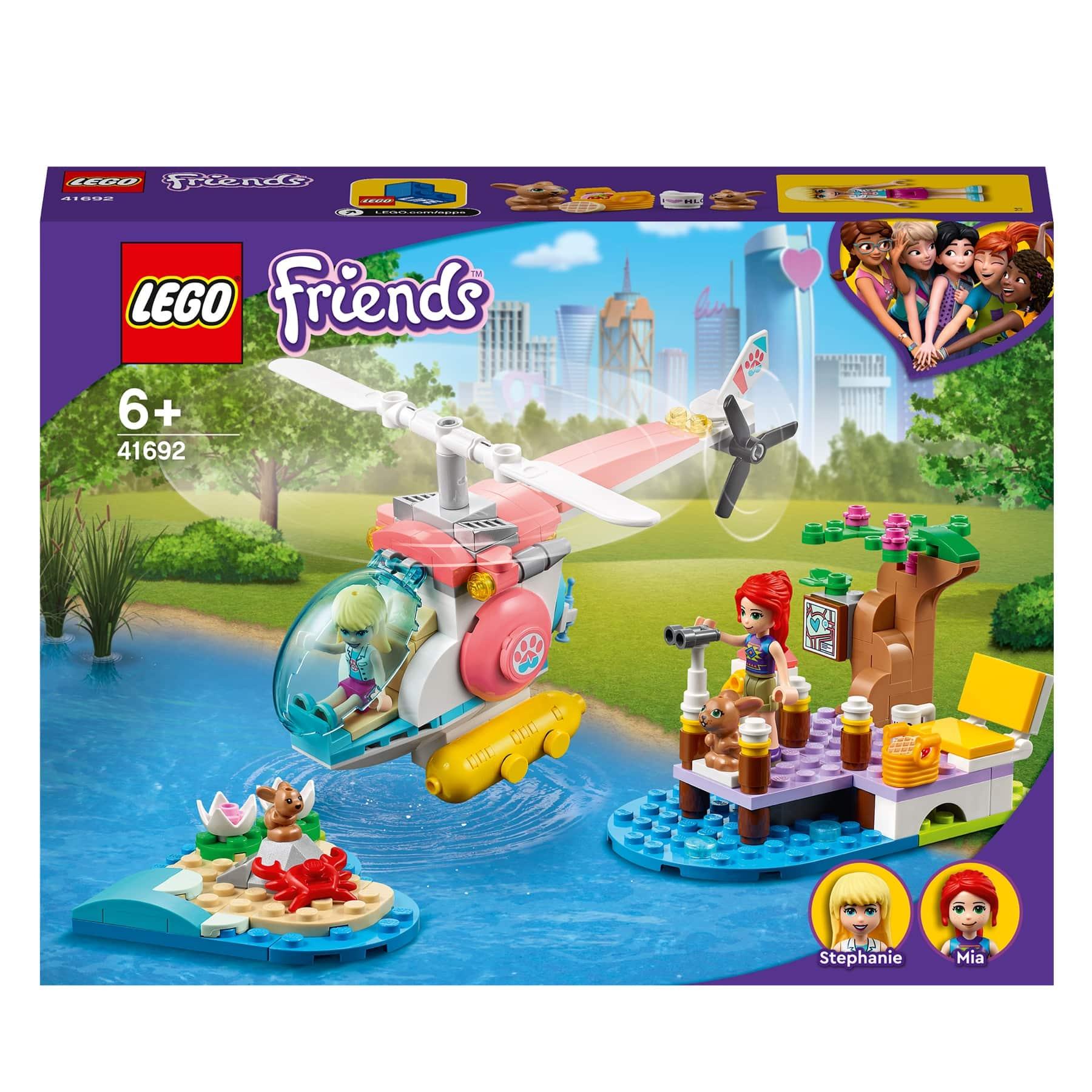 LEGO Friends Vet Clinic Rescue Helicopter - 249 Pieces