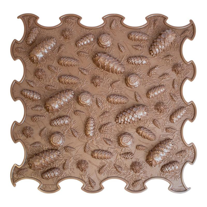 Ortoto Puzzle Mat Pinecones Stif - Dark Chocolate