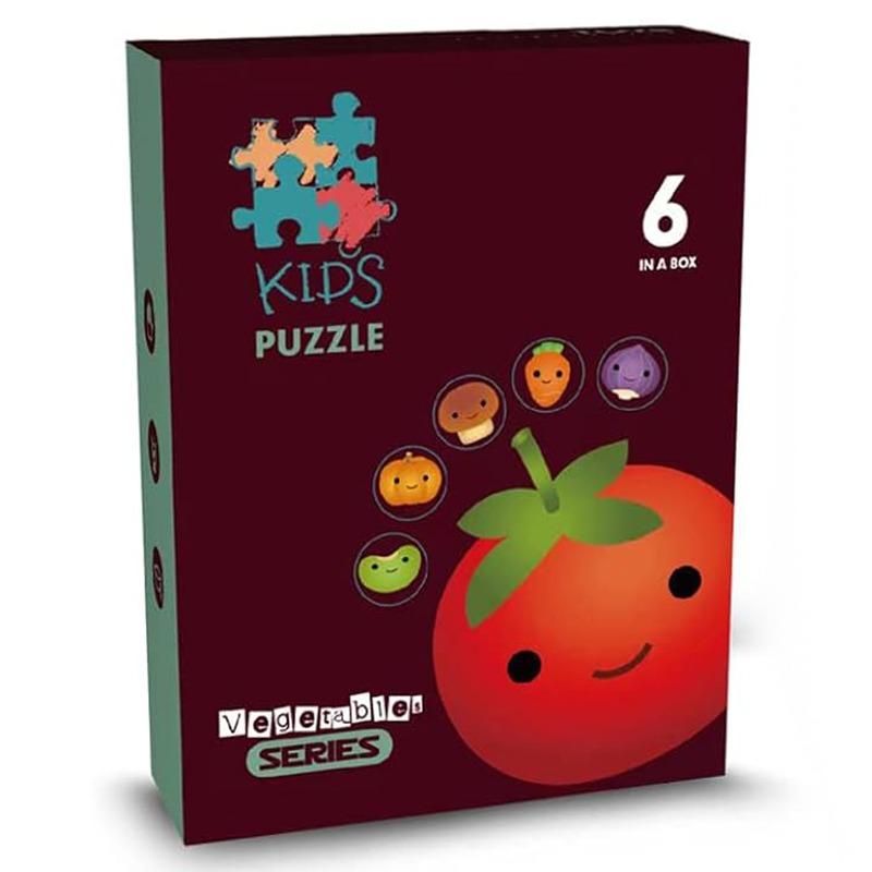 Little Story Vegetables 6 in 1 Matching Educational Puzzle