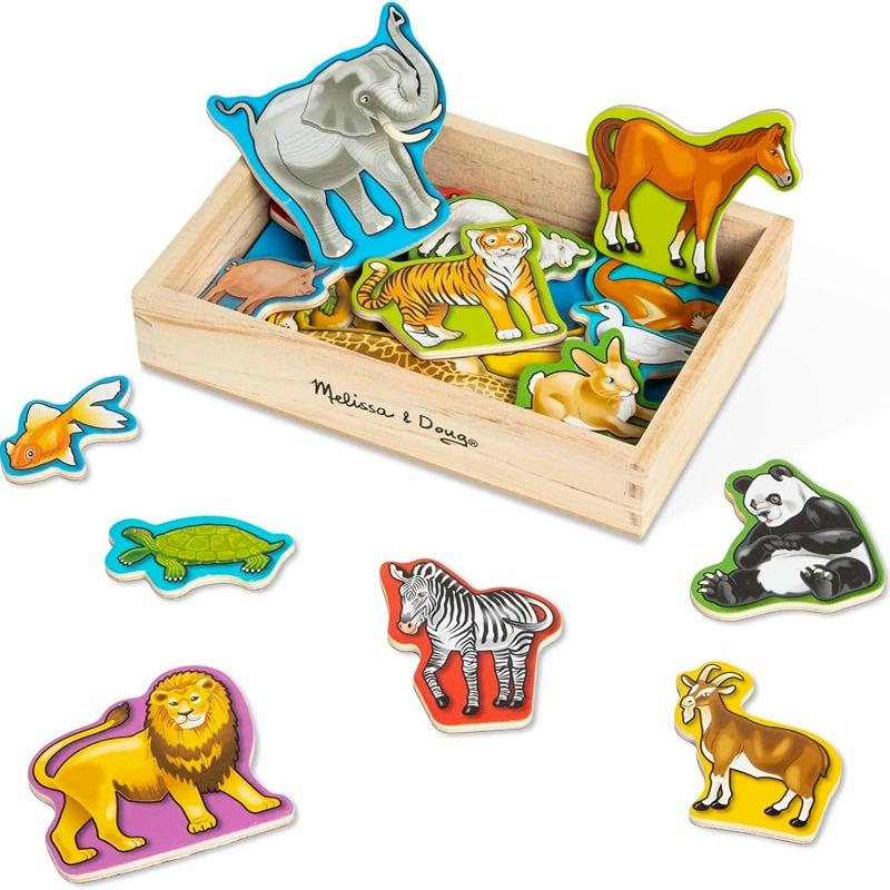 Melissa and Doug Wooden Animal Magnets
