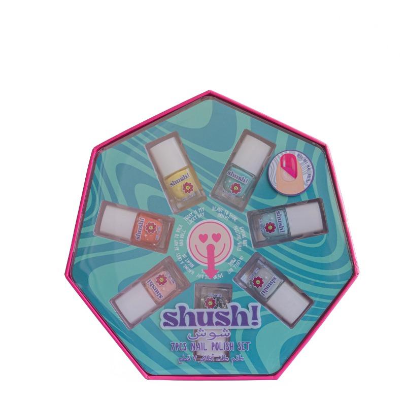 شوش - مجموعة طلاء أظافر شوش للأطفال 7 قطع