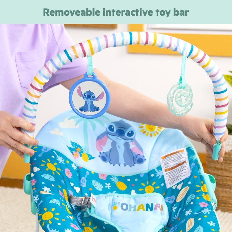 Bright Starts Disney Stitch Ohana Paradise Vibrating Bouncer