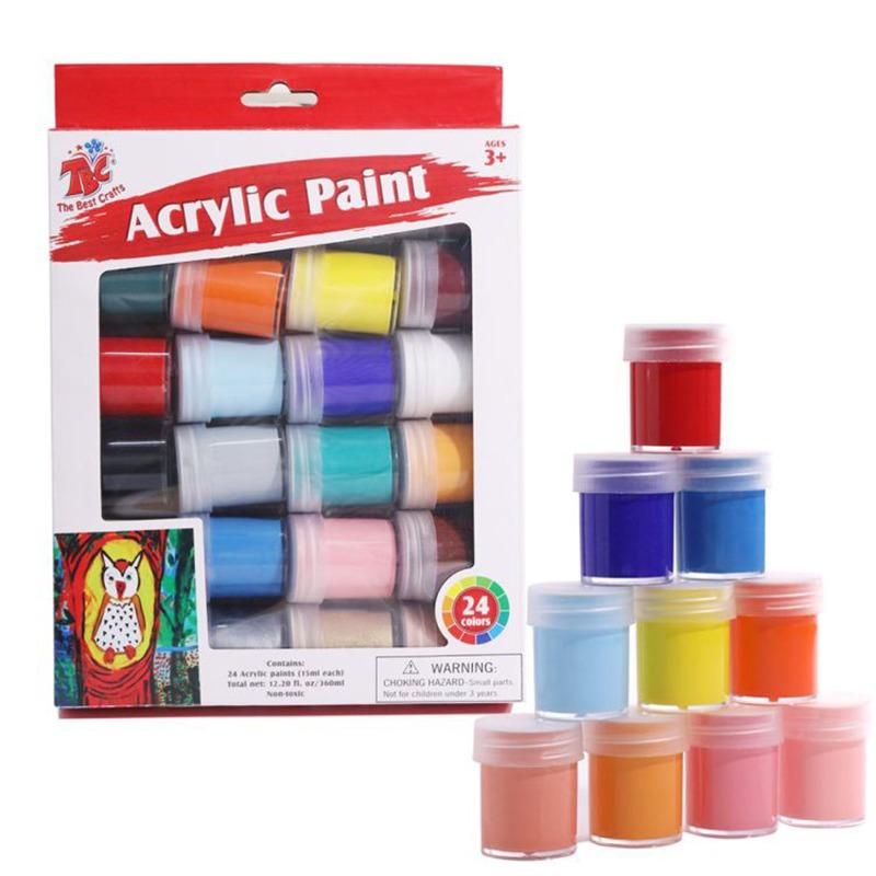 TBC Acrylic Paint Set Basic Color - 24 Colors