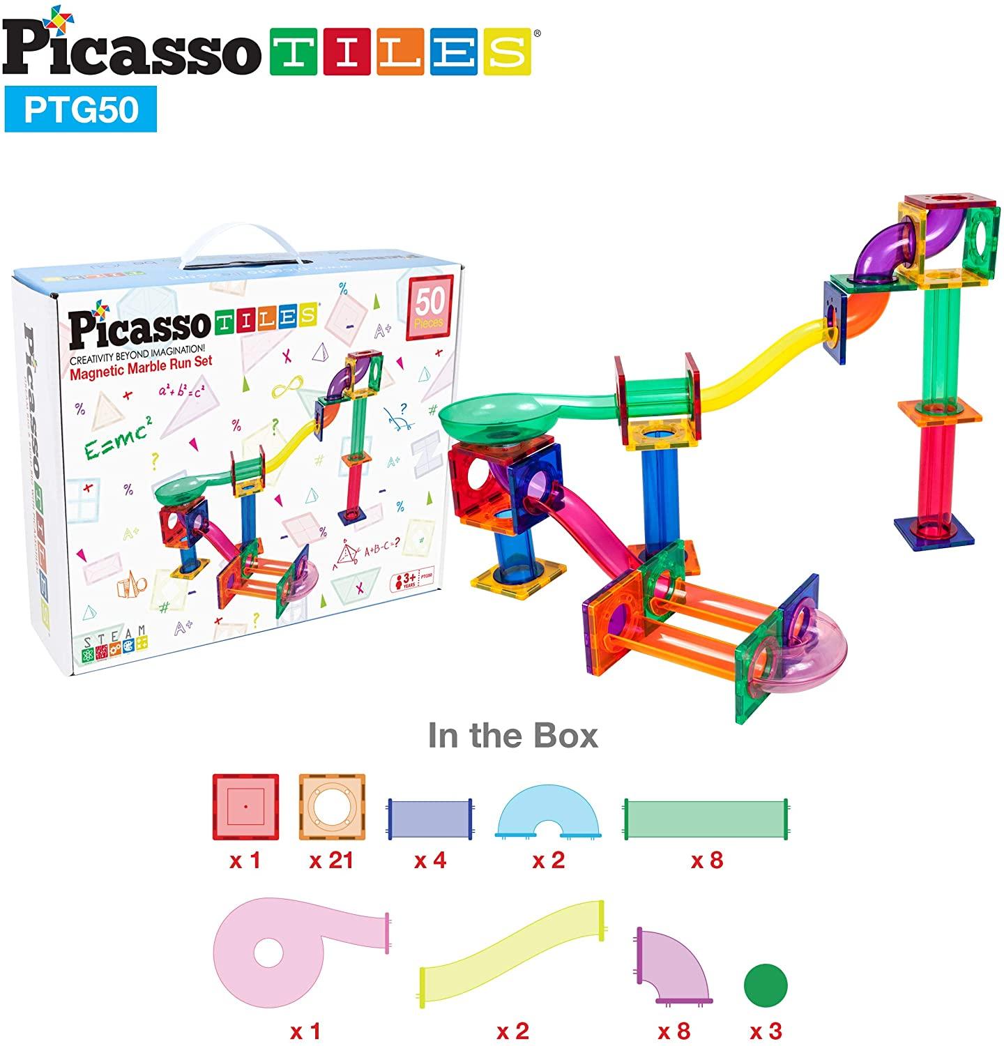 Picasso 50pcs Magnetic Marble Run Set