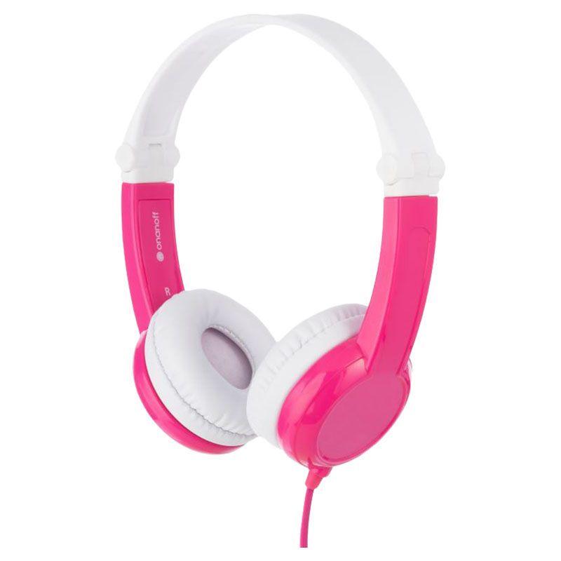 BuddyPhones - Connect On-Ear Wired Headphones - Pink