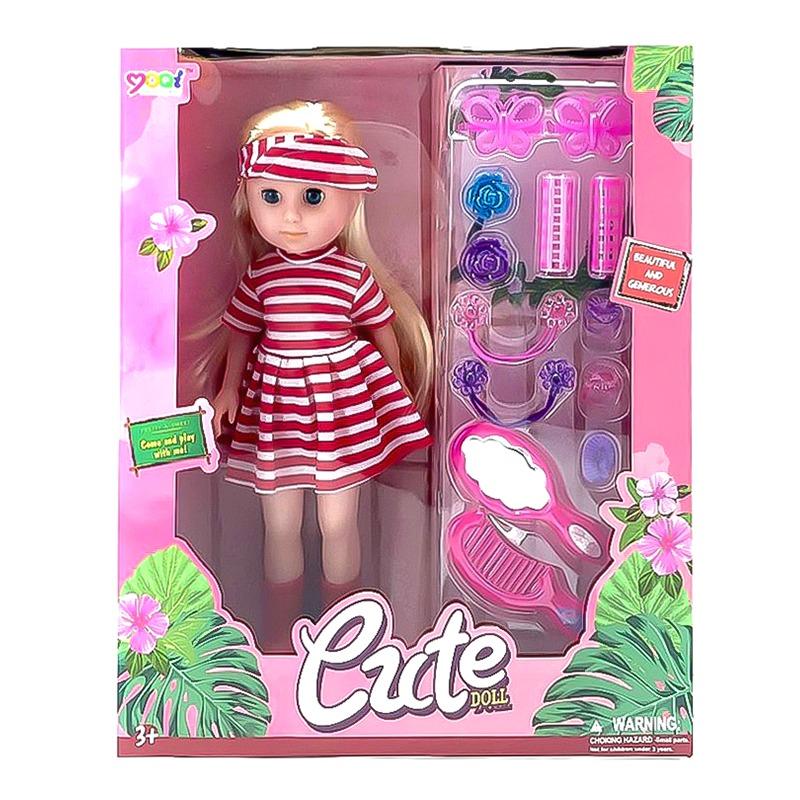 دوكي - دمية أزياء بفستان مع ملحقات - أشكال متعددة