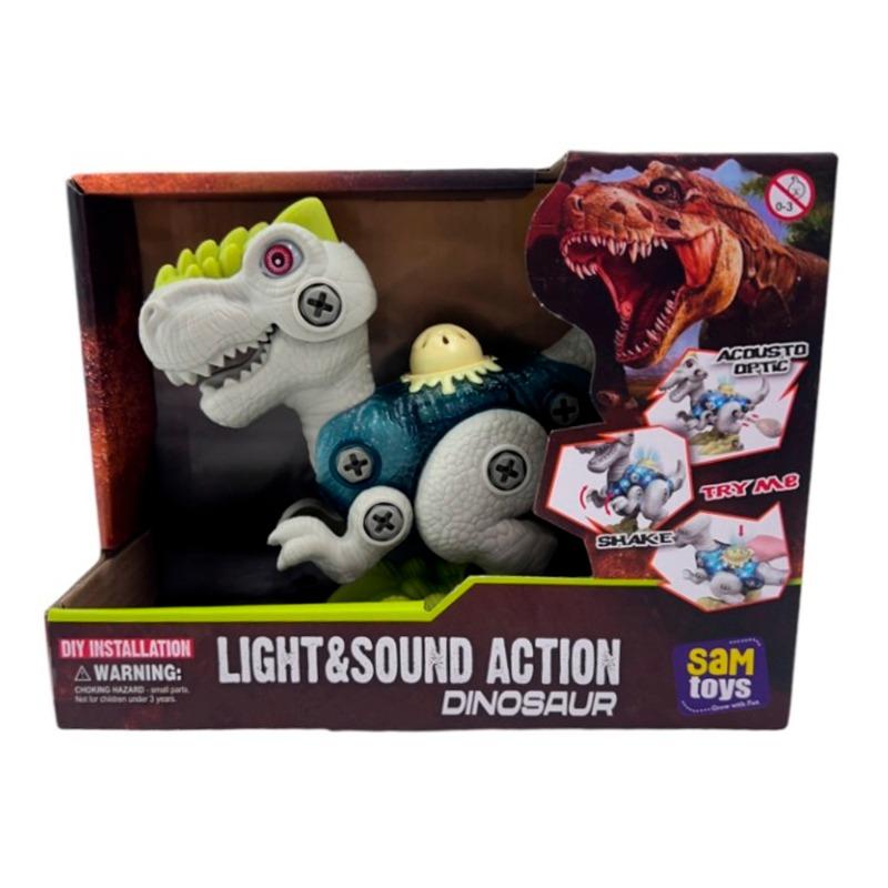 Sam Toys Take Apart Dinosaur Game - White