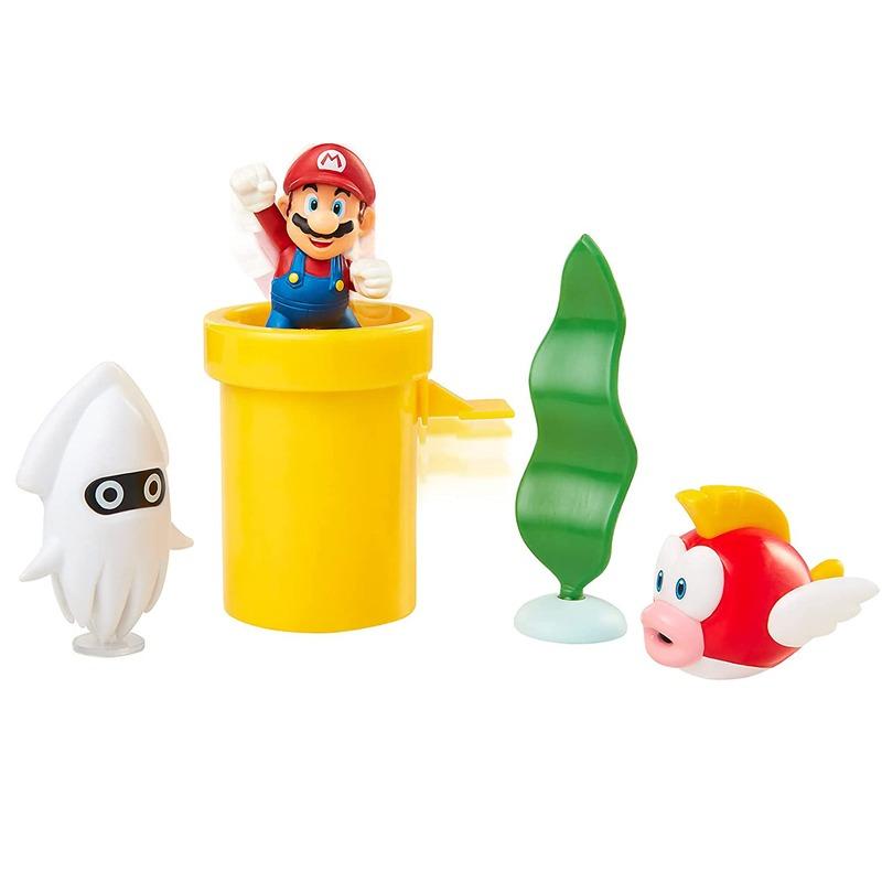 سوبر ماريو - مجموعة لعب الديوراما تحت الماء