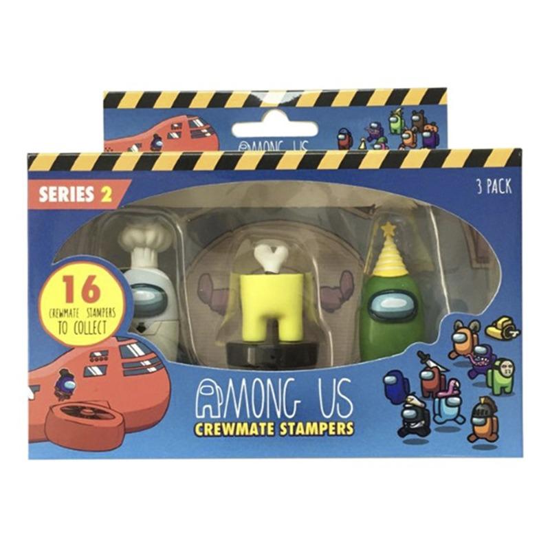 Among Us Crewmate Figures Stampers - 3 Pack - Assorted