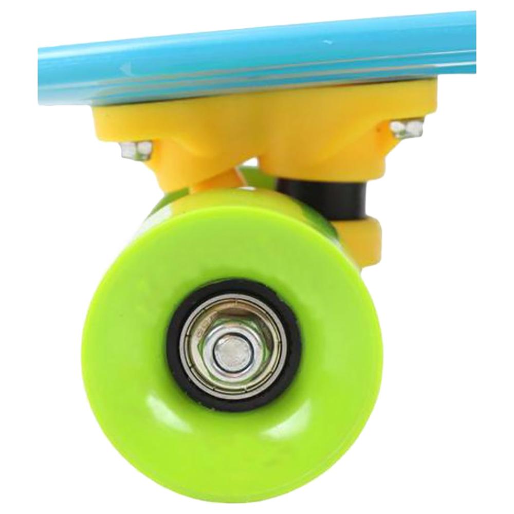 Maui Mini Sharkman Scooter And Skateboard Combo - Blue And Yellow