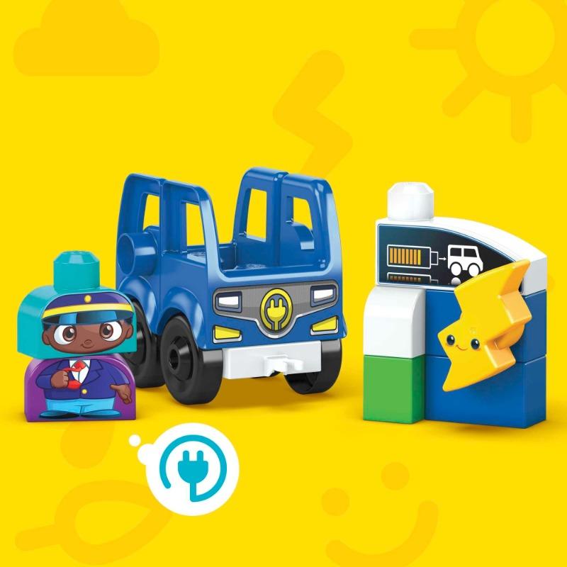 Mega Bloks Green Town Charge & Go Bus