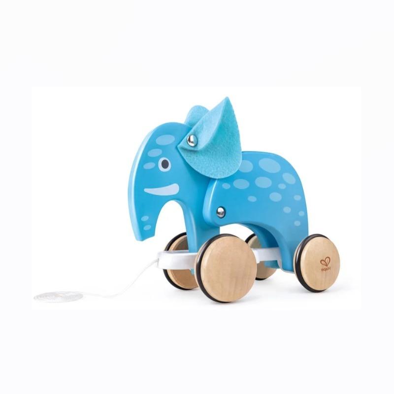 Hape Pull Along Elephant - Blue