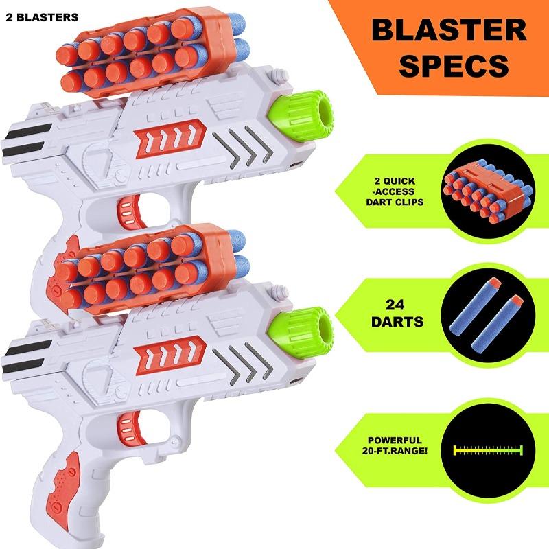 سبيس بلاسترز - مجموعة أهداف إطلاق النار مع حاجز 24 قطعة