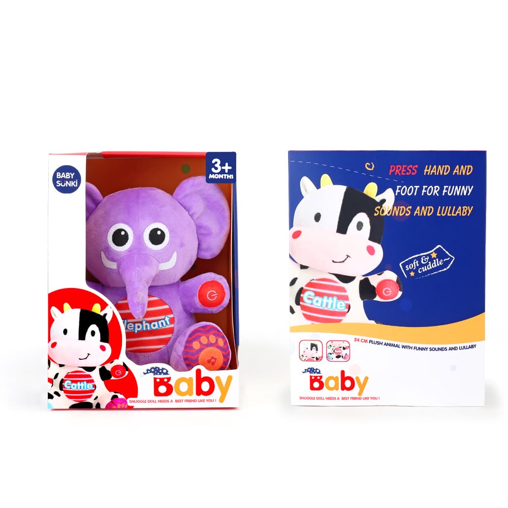 Baby Sunki Fluffy Puzzle Doll - Elephant
