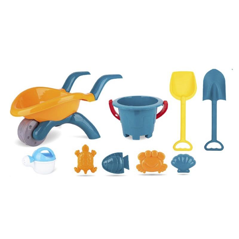 موندو - مجموعة لعب عربة الشاطئ اليدوية 9 قطع
