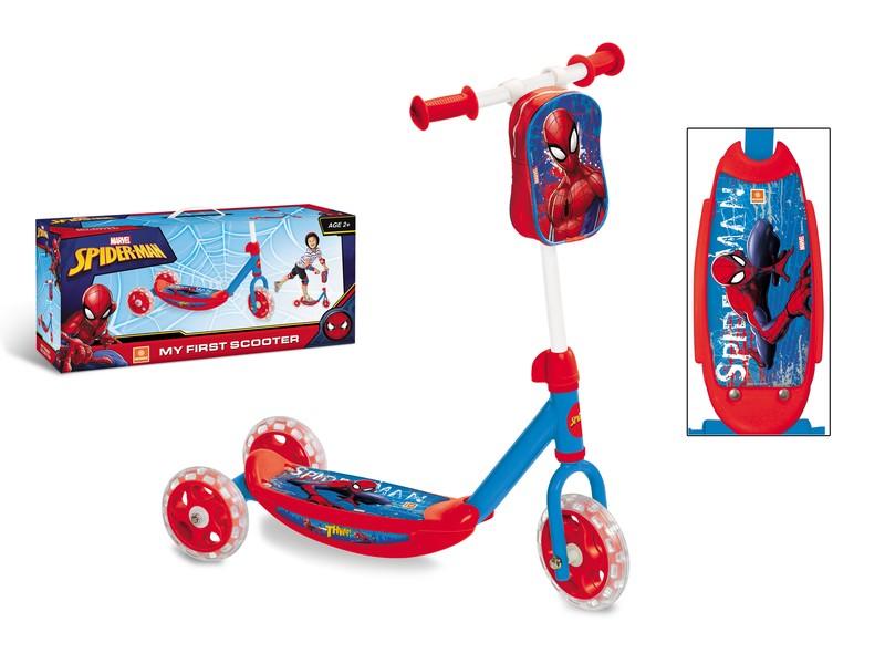 Mondo My First Spiderman 3 Wheels Scooter With Bag