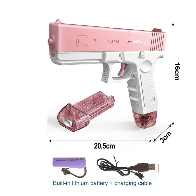 Gunwater Refillable Electric Water Gun - Pink