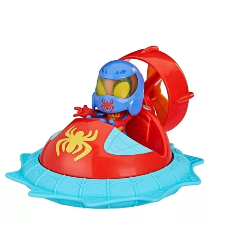 Marvel Spidey & His Amazing Friends Web-Spinners Spidey with Hover Spinner Vehicle & Action Figure