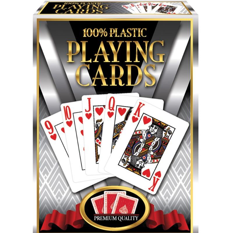 أوراق لعب بلاستيكية