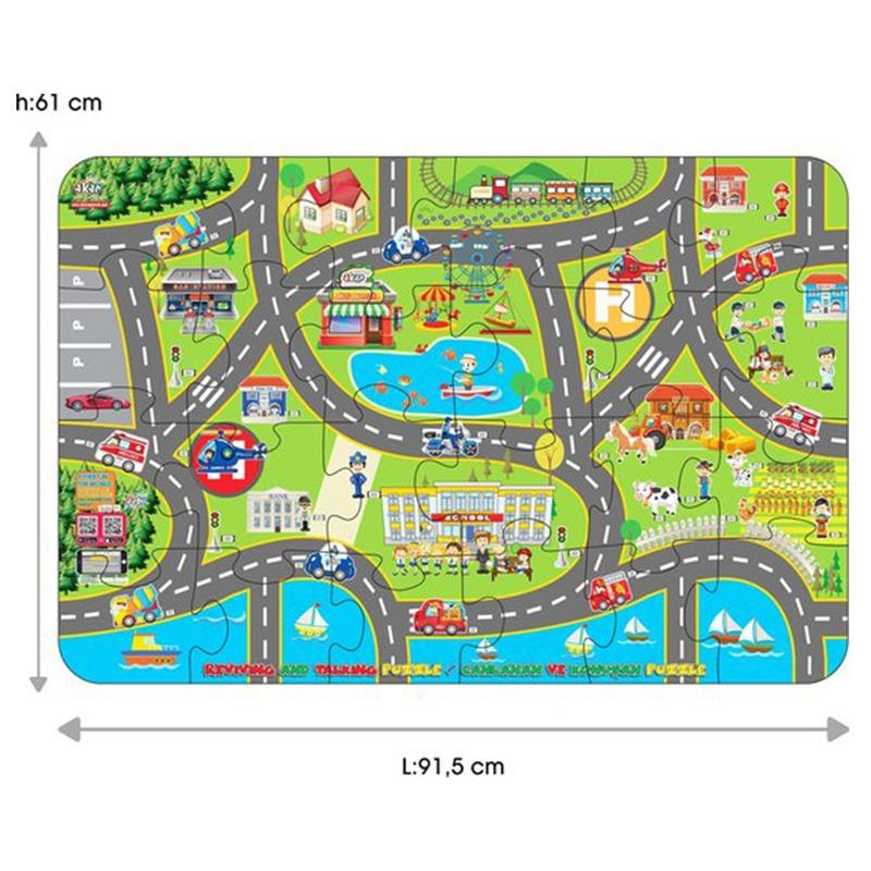 أكار تويز - حصيرة البازل بتصميم المدينة