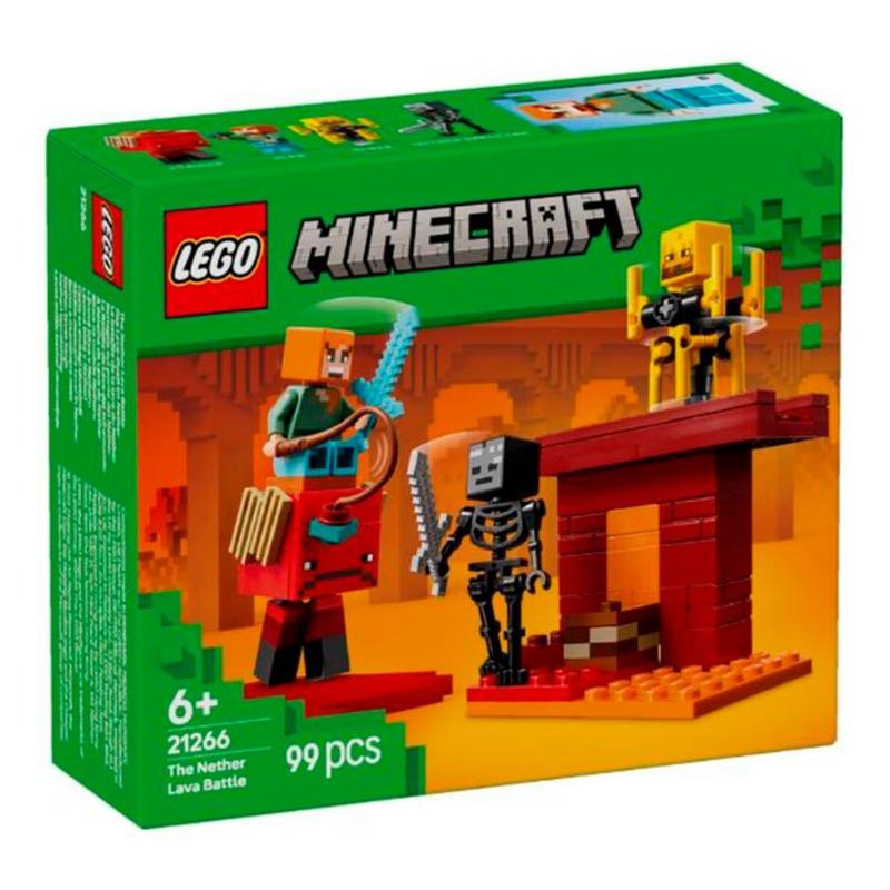 Lego Minecraft The Nether Lava Battle Gamer Toy For Kids 21266