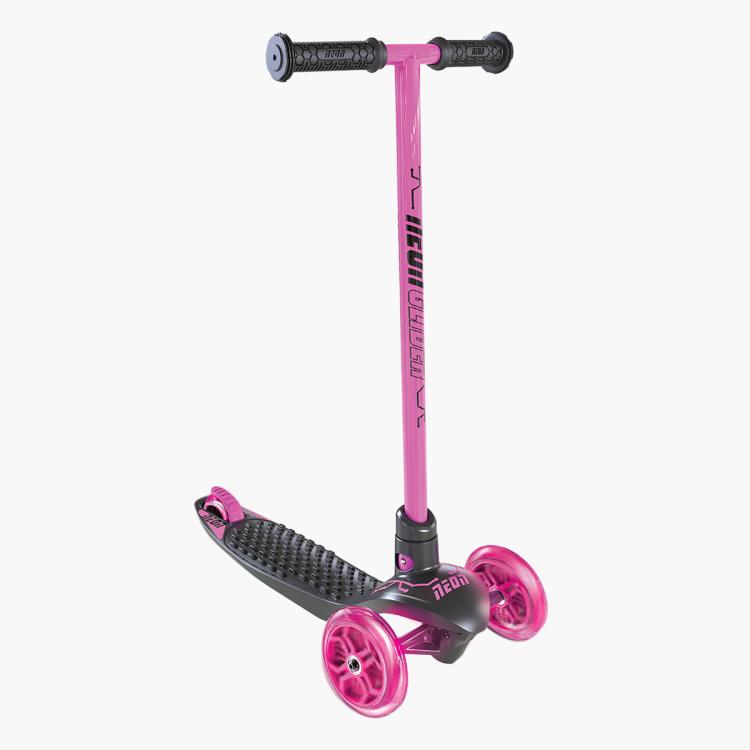 Neon Glider Air LED Light-up Lightweight Kids Scooter Pink