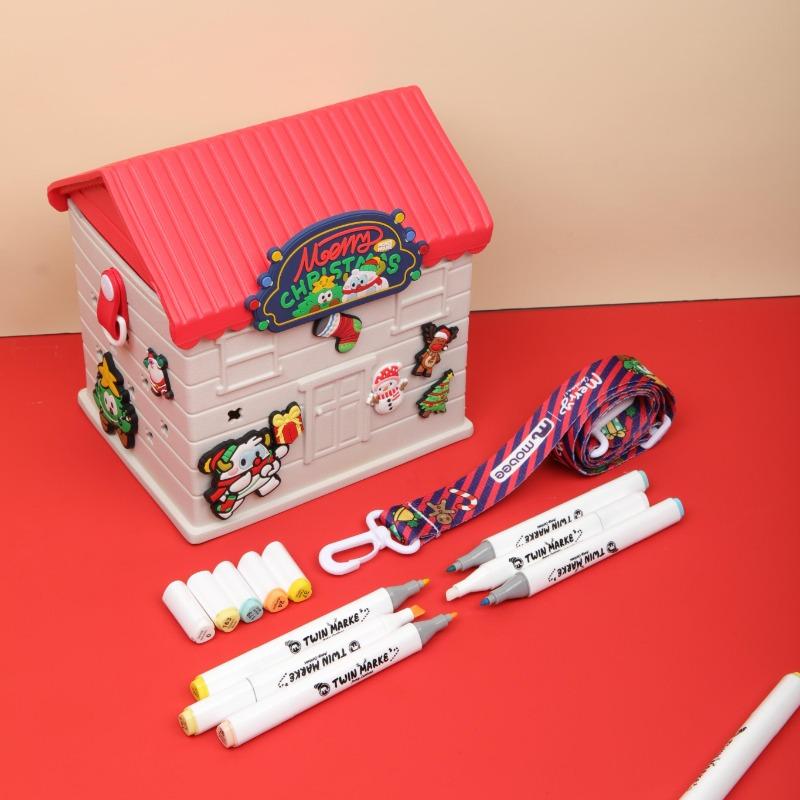 موبي - أقلام تلوين مزدوجة 80 لون