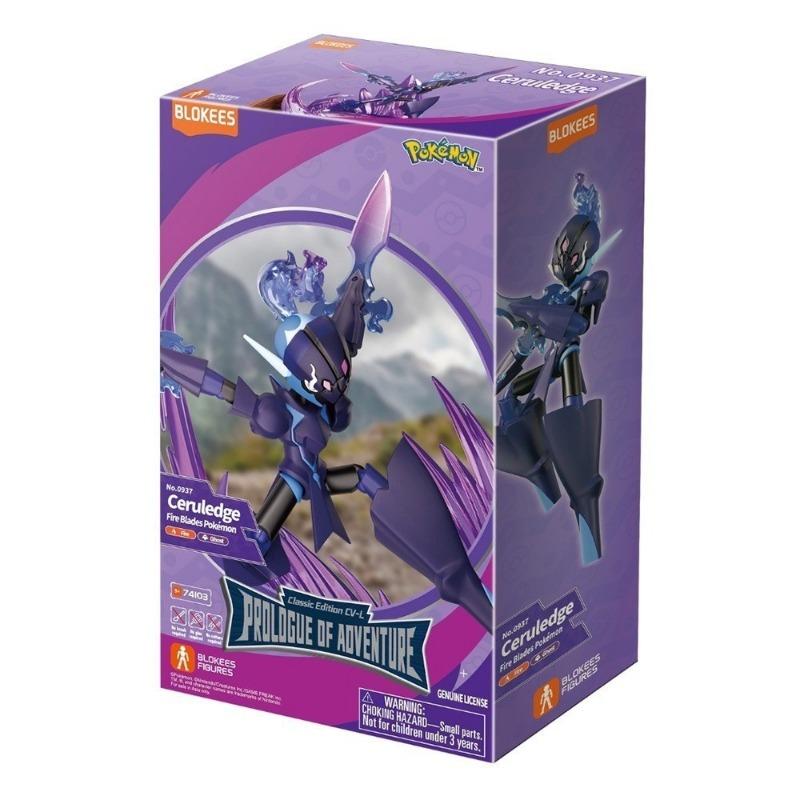 Blokees Pokemon Ceruledge Action Model Classic Edition, Fire Blades Effect