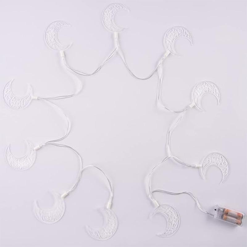 هلالفل - حبل مصابيح هلال رمضان من الاكريليك الفاخر