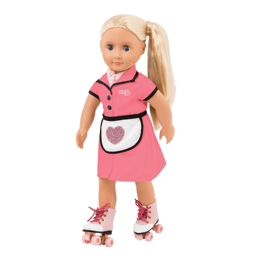 أور جينيريشن - دمية راشيل مع زلاجات رول - 18 إنش