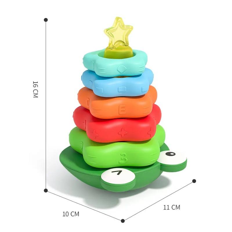 لعبة التكديس بتصميم الضفدع