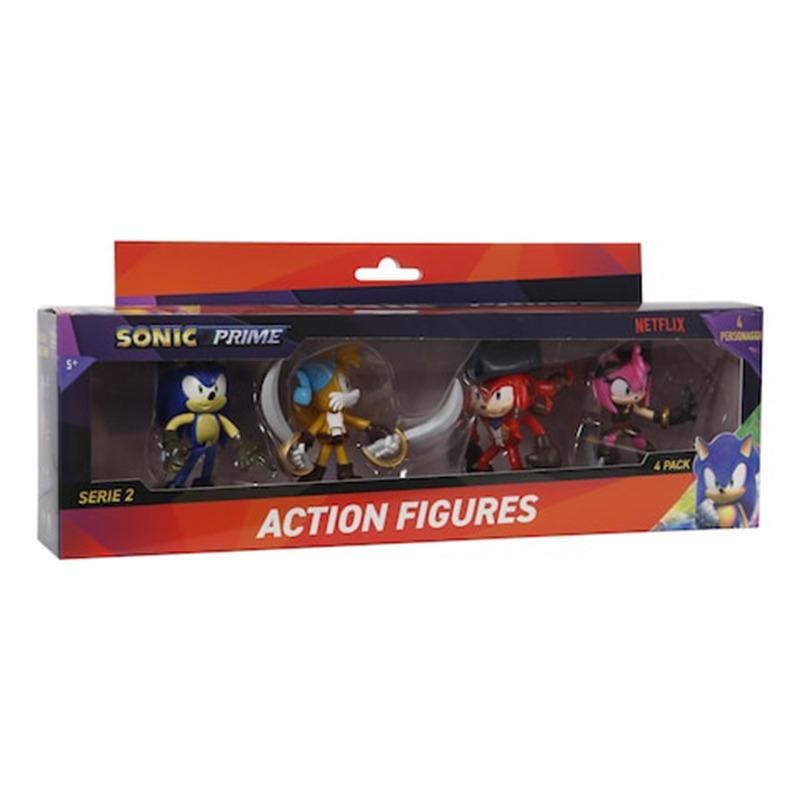 Sonic Figure Action 4-in-1 Pack window Box 3-Inches Assorted