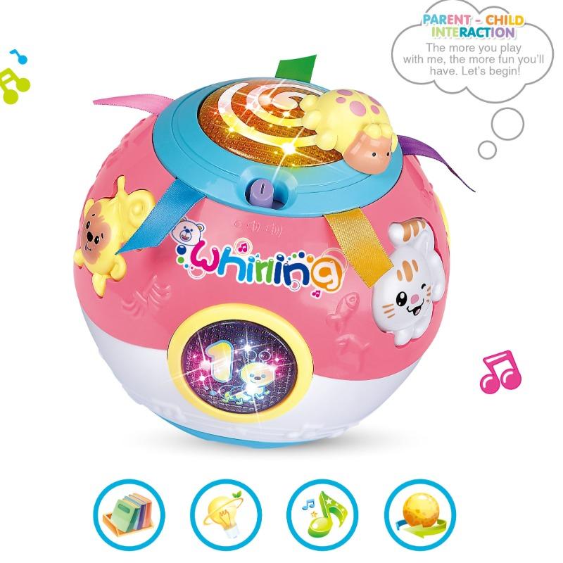 الكرة الموسيقية للأطفال - وردي