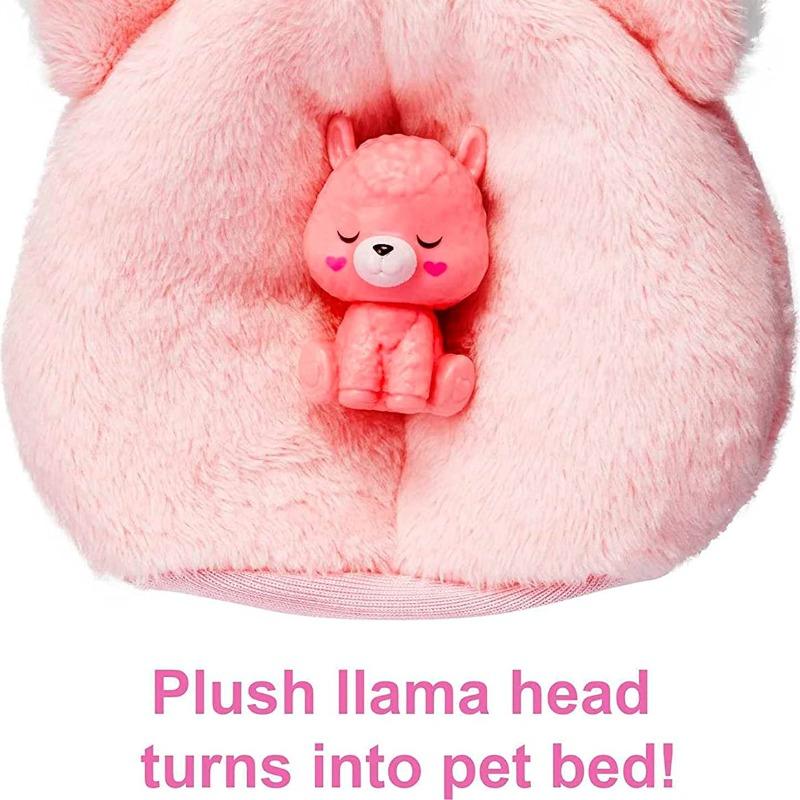 باربي - دمية الكشف عن الألوان كيوتي بزي قطيفة اللاما