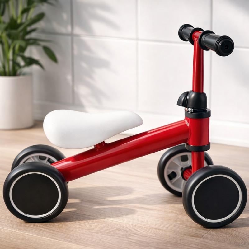 دراجة التوازن للأطفال من ستار مارز بأربع عجلات - أحمر