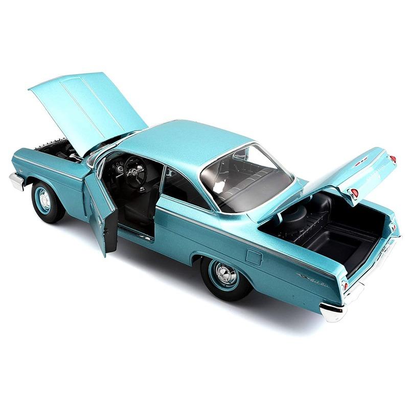 Maisto 1962 Chevrolet Bel Air Diecast Car Blue
