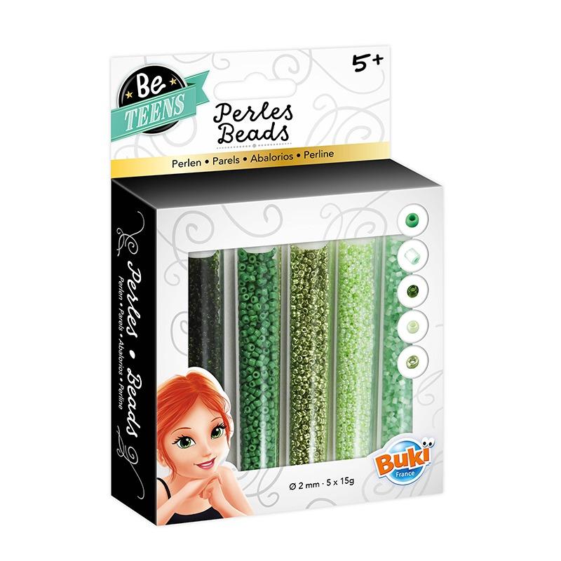 Buki Bead Tubes - Green