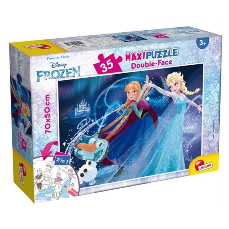 Lisciani - Puzzle Double Face Supermaxi 35 Frozen