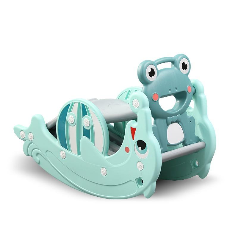 Gosport Frog Ride on And Slide - Green