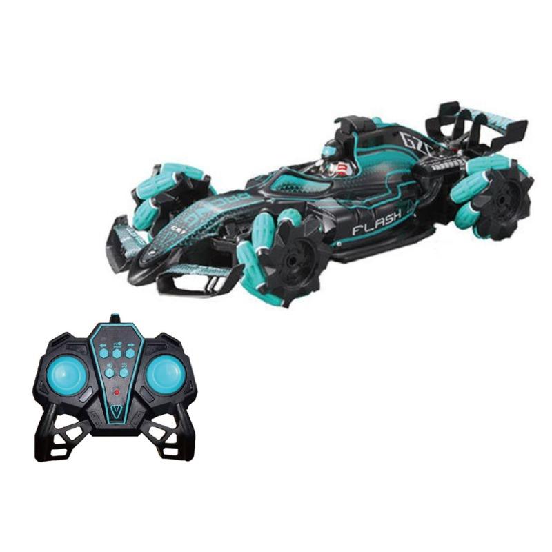 Crazon 2.4G Musical Smoking Racing Car - Blue