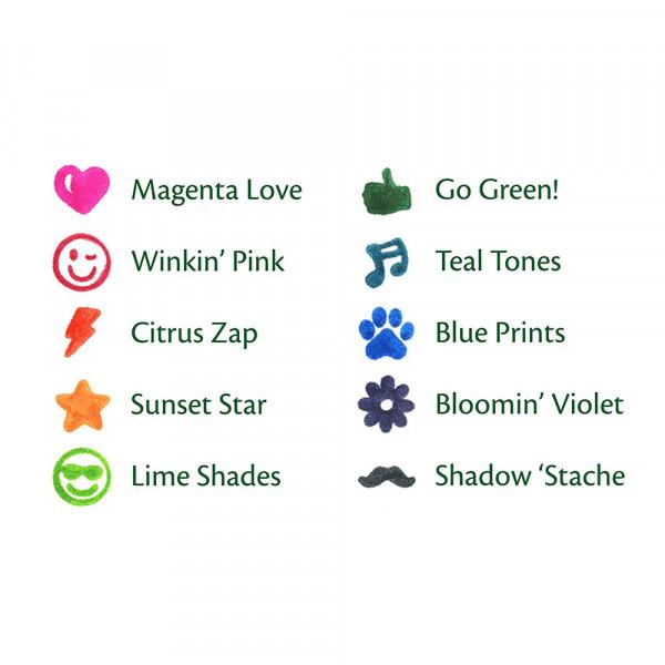 Crayola Ultra Clean Washable Emoji Markers 10 Ct