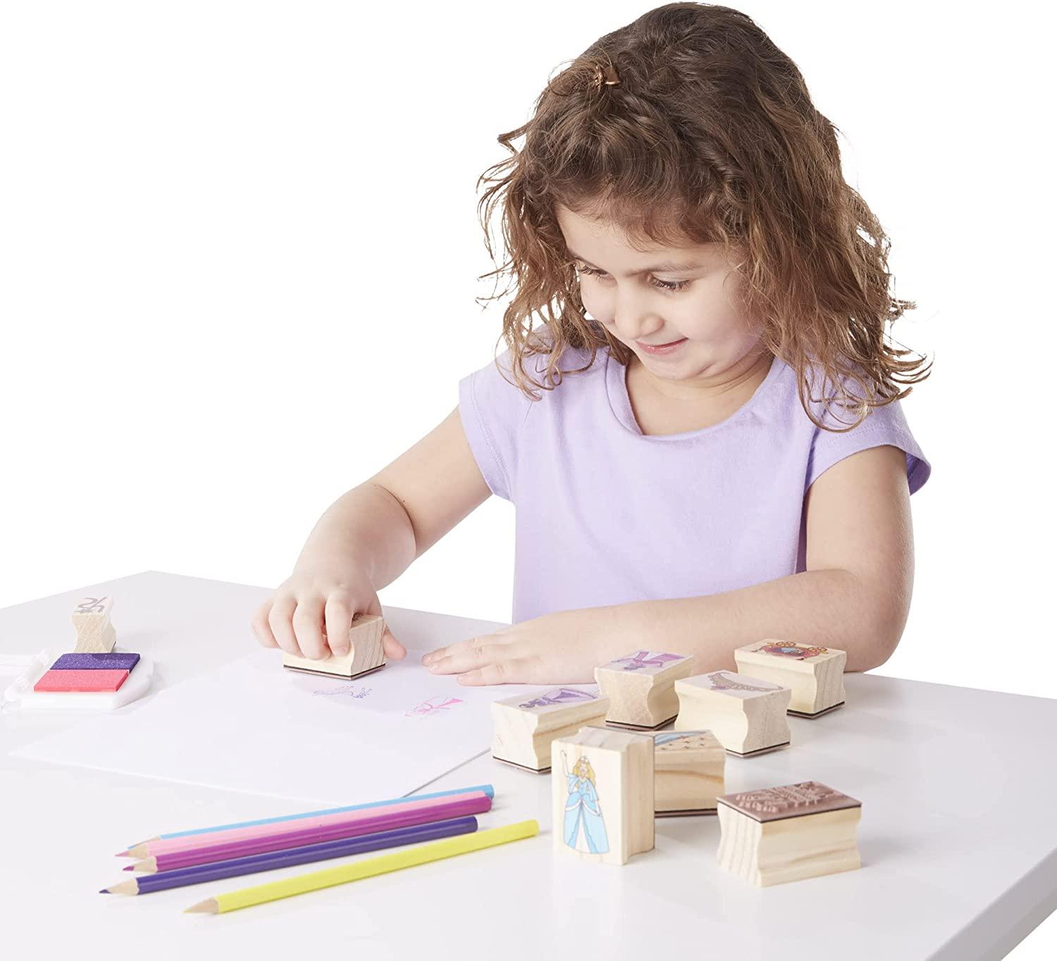 Melissa and Doug Wooden Princess Stamp Set