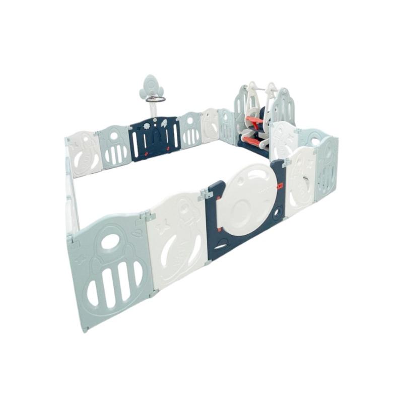 مركز أنشطة قابل للطي مع حلقة كرة السلة و أرجوحة مقاس 138 * 170 * 65 سم